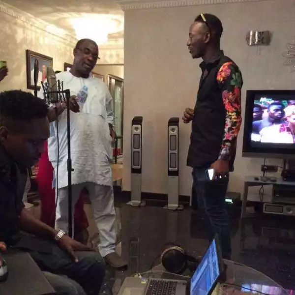 Big One! Dammy Krane And KWAM 1, Working On A Music Collaboration (See Photo)